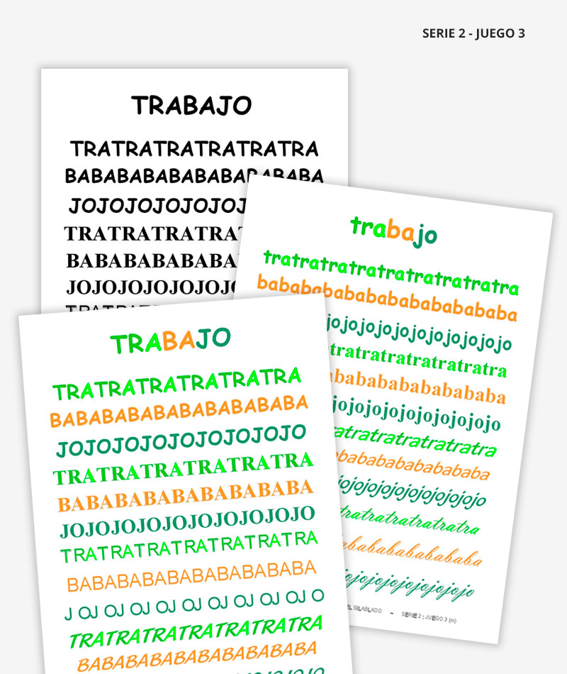 Laminas silablado trabajo
